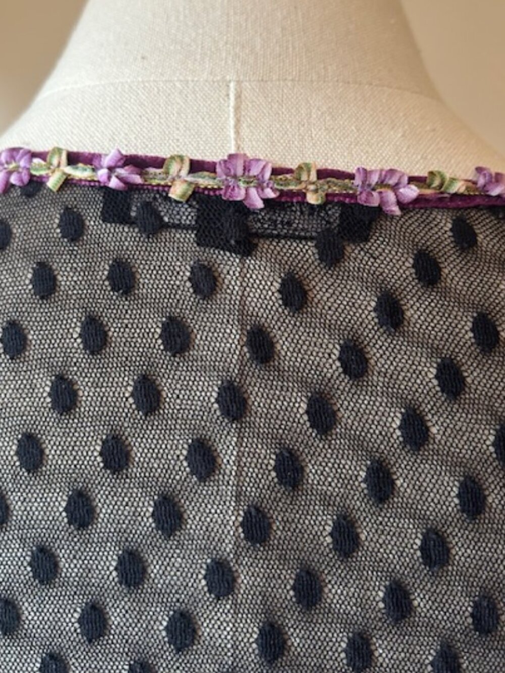 ***SOLD***Vintage Betsey Johnson New York Swiss Dot Dress - Picture 6 of 8